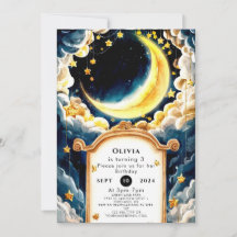 Kids Pastel Moon Birthday