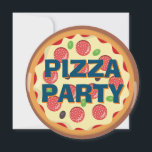 Convite Kids Pizza Party Any Age Birthday<br><div class="desc">Festa de aniversário de pizza do garoto editável com qualquer idade e texto personalizado. Design com cores brilhantes ousadas e divertidas, ideais para celebrar o dia especial de um menino ou menina com seus amigos.</div>