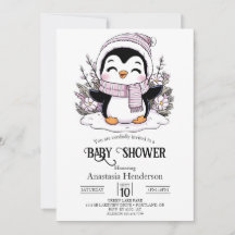 Kids Snow Penguin Chá de fraldas
