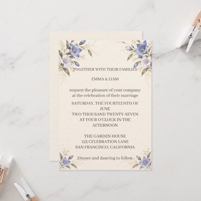 Convite Kikyo Wedding Invitation (Frente/Verso In Situ)