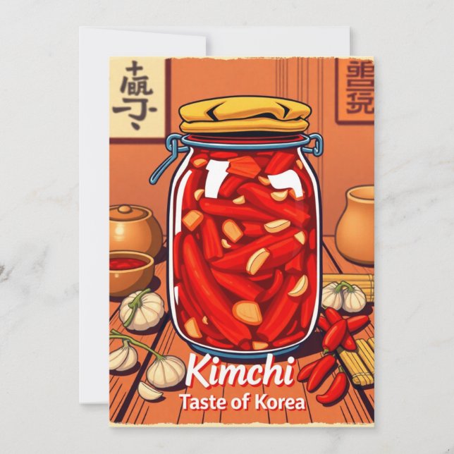 Convite Kimchi - sabor da coreia (Frente)