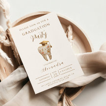 Kintsugi Floral Tooth Graduation Party