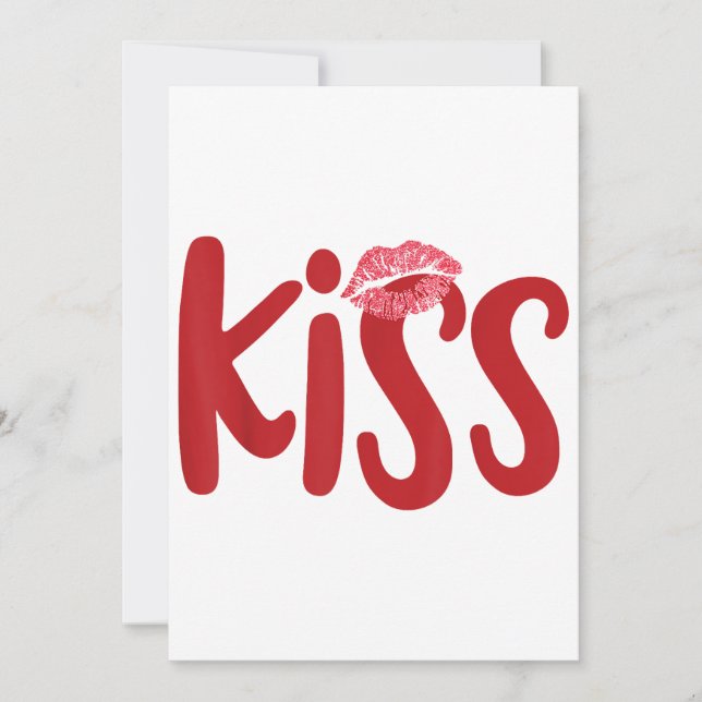 Convite Kiss Casado Matar Girls Group Trio KISS Costume Re (Frente)