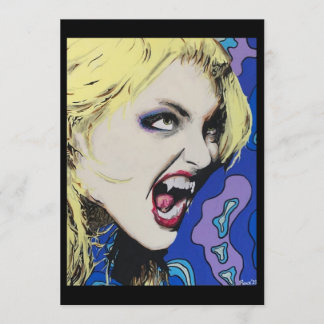 Convite ‘Kiss Hard’ Painting on a Small-Scale Print
