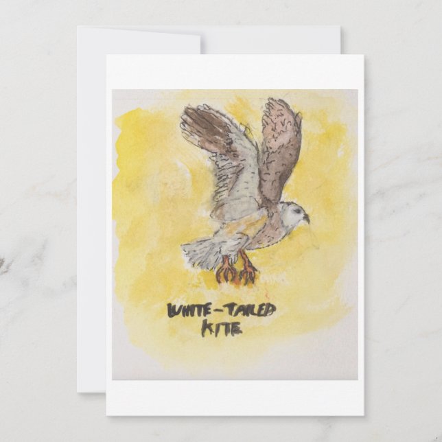 Convite Kite Hawk Greeting Card (Frente)