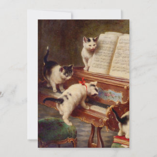 Convite Kittens e Piano