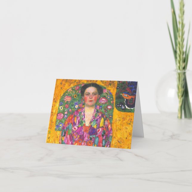 Convite Klimt Retrato de Eugenia Primavesi (Frente)