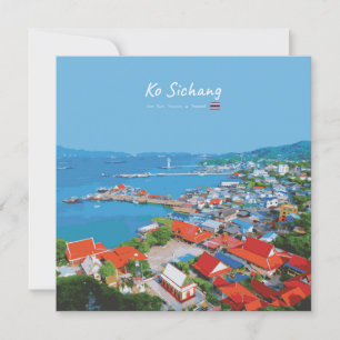 Convite Ko Sichang, Tailândia - Vista Vibrante do Porto