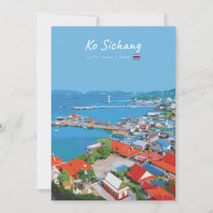Convite Ko Sichang, Tailândia - Vista Vibrante do Porto