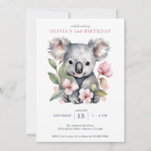 Koala Bear FIrst Birthday