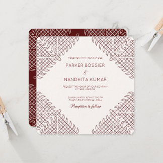 Convite Kolam Wedding