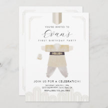 Korean Dol First Birthday Hanbok Invitation 