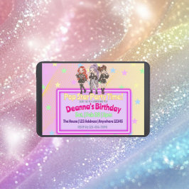 Convite KPOP Star Party Time Birthday