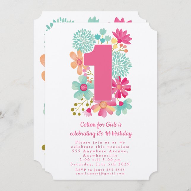 Convite Kraft 1rua Aniversário Festa da Companhia de Anive (Frente/Verso)