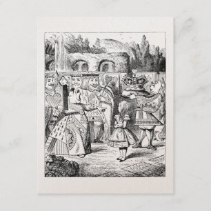 Convite KRAFT Alice no aniversário do tea party do país