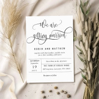 Kraft Modern Rustic Estamos Nos Casando