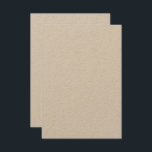 Convite Kraft Personalizado 8,89 cm x 12,7 cm | Matte Ecol<br><div class="desc">Crie convites personalizados impressionantes com nossos cartões de papel Kraft premium de 3, 5" x 5". Perfeitos para casamentos, aniversários e eventos especiais, esses convites ecológicos apresentam um acabamento liso e terroso e espessura de 14 pt (peso de 100 lb). Escolha entre orientações retrato ou paisagem e personalize ambos os...</div>