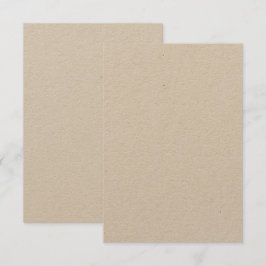 Convite Kraft Personalizado 8,9 cm x 12,7 cm | Matte Ecoló