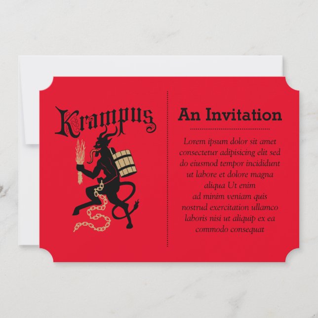 Convite Krampus (Frente)