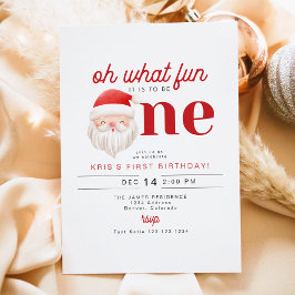 Convite KRIS Que Divertido Ser Um primeiro aniversario