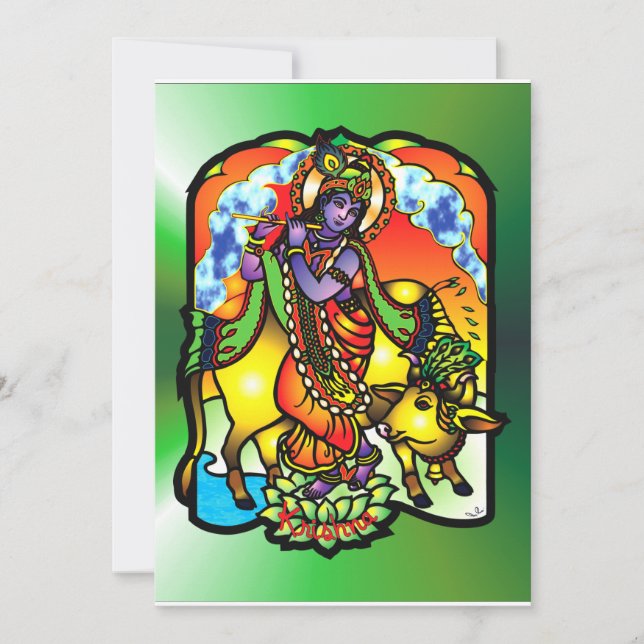 Convite Krishna (Frente)