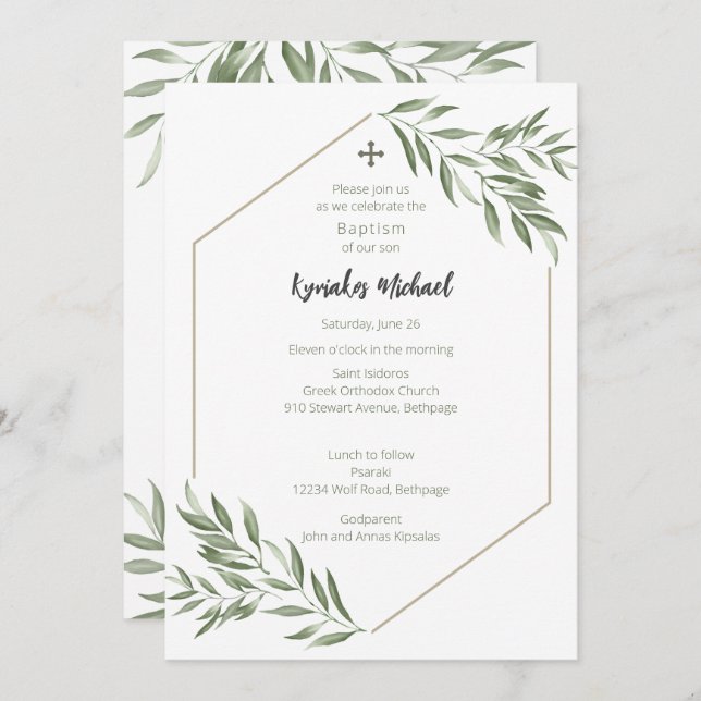 Convite Kyriakos (Frente/Verso)