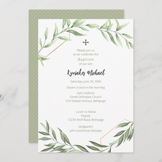 Convite Kyriakos Pontilhado (Frente/Verso)