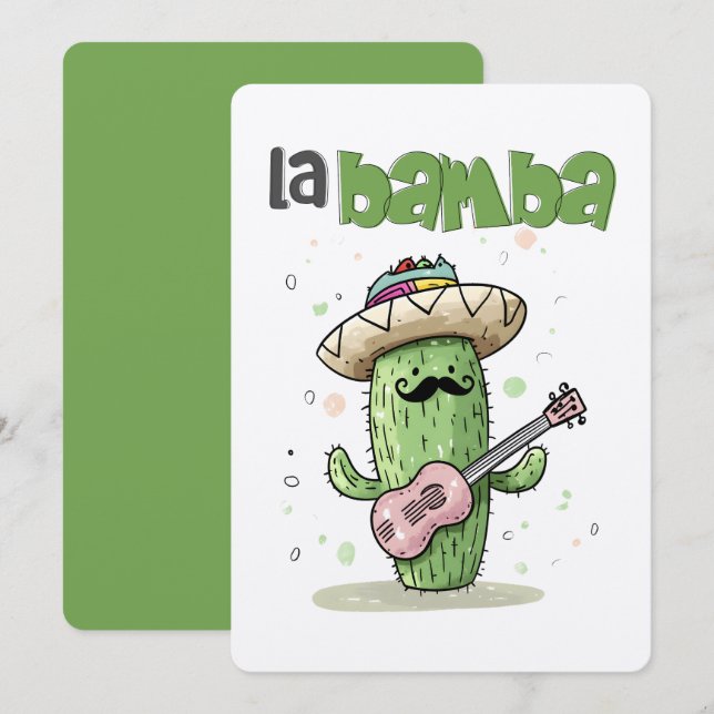 Convite La Bamba Cactus Jam – Uma Festa Música de Cinco de (Frente/Verso)