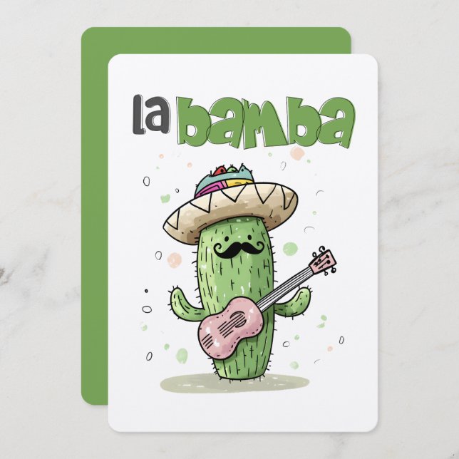 Convite La Bamba Cactus Jam – Uma Música de Festa do Cinco (Frente/Verso)