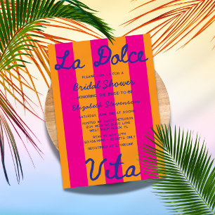 Convite La Dolce Vita Capricho Churrasco de Noiva Pôr do S