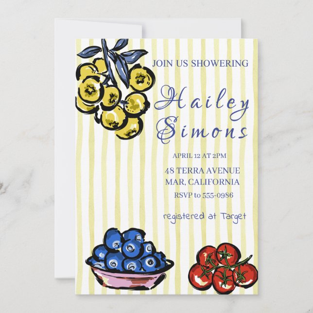 Convite La Dolce Vita Italiana Lemon Yellow (Frente)