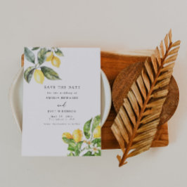 Convite La Dolce Vita Lemon Citrus Salvar A Data