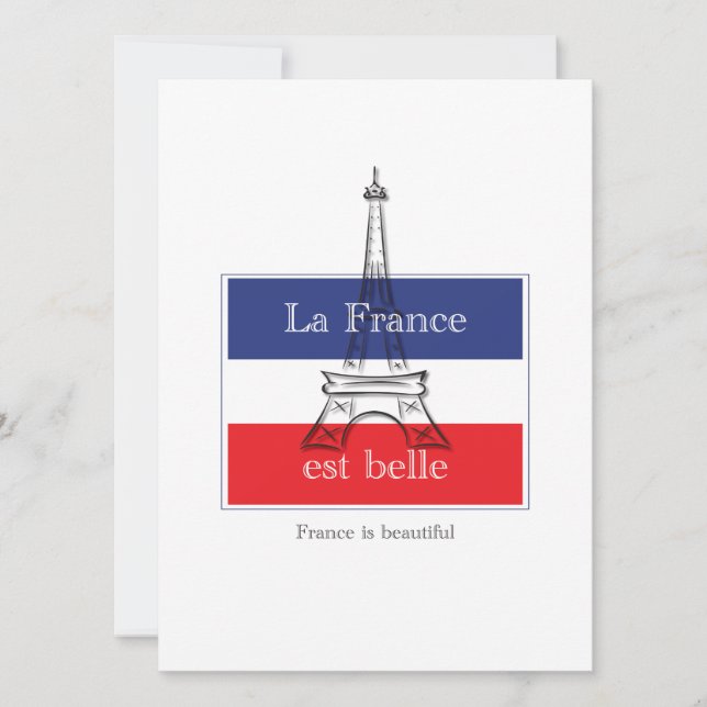 Convite La France est Belle (Frente)