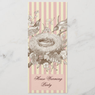 Convite La pequeno Famille no aquecimento cor-de-rosa e de