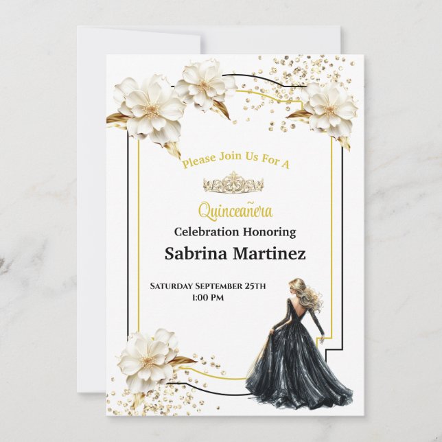 Convite La Quinceanera (Frente)