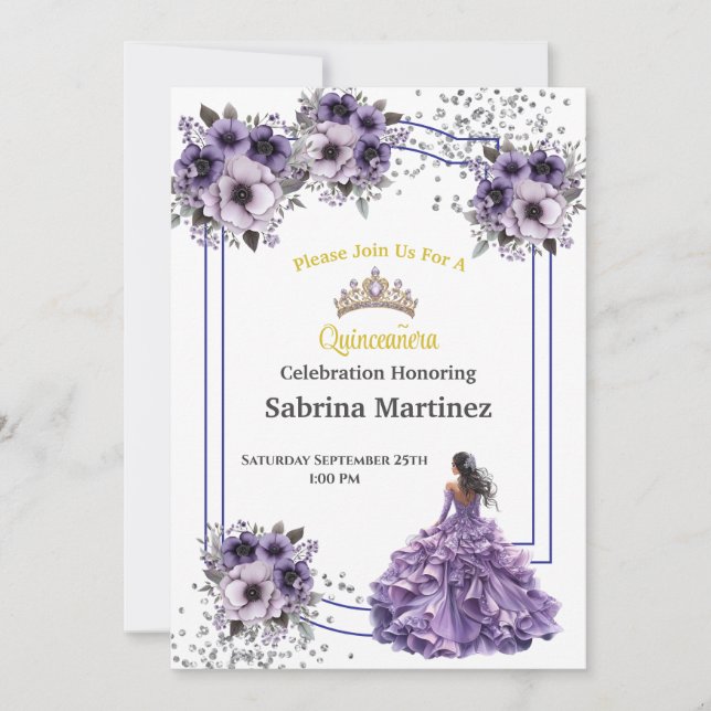 Convite La Quinceanera (Frente)