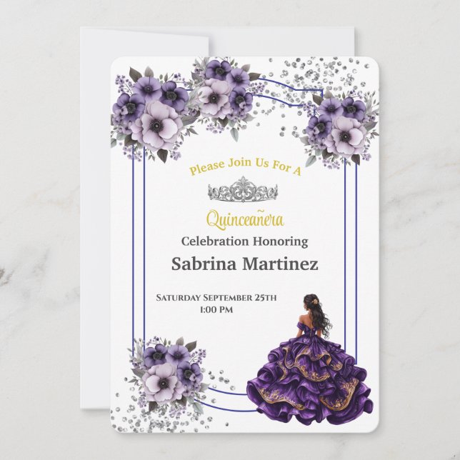 Convite La Quinceanera (Frente)