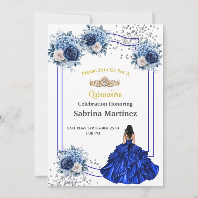 Convite La Quinceanera (Frente)