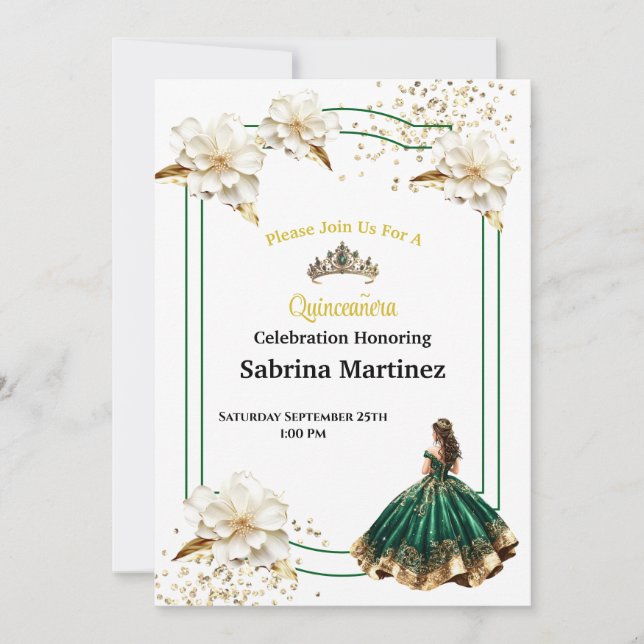 Convite La Quinceanera (Frente)