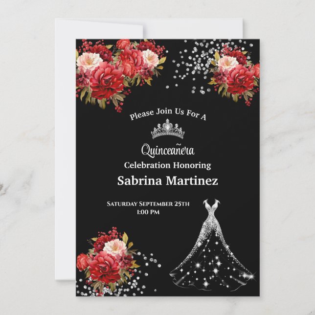 Convite La Quinceanera (Frente)