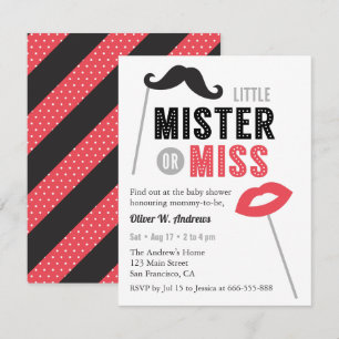 Convite Lábios de bigode promovem Chá de fraldas de revela