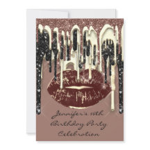 Lábios do partido 16º Beijos Glitter de Chocolate 