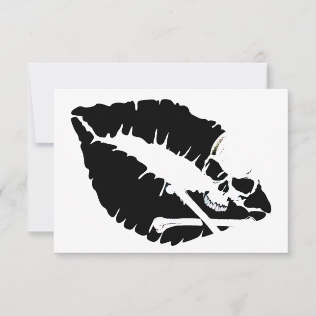 Convite lábios venenosos (Frente)