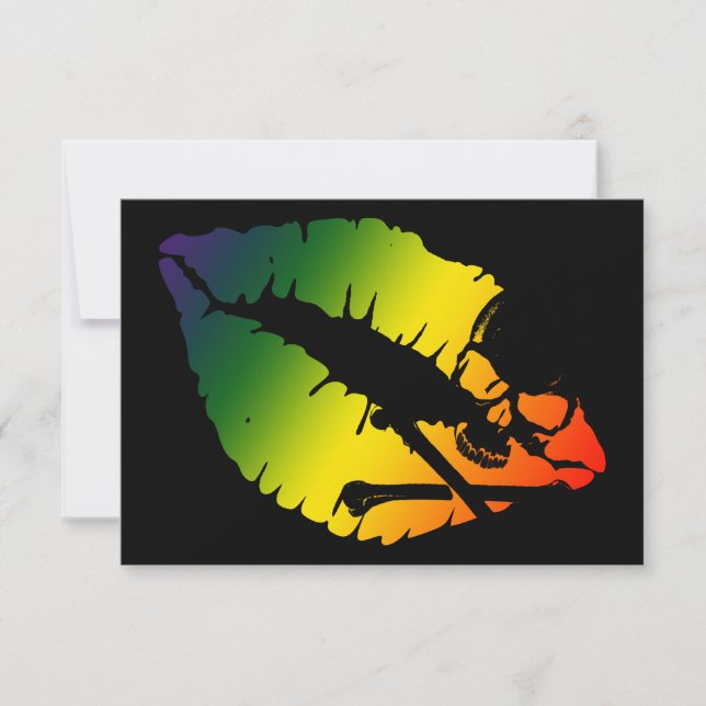 Convite lábios venenosos (Frente)