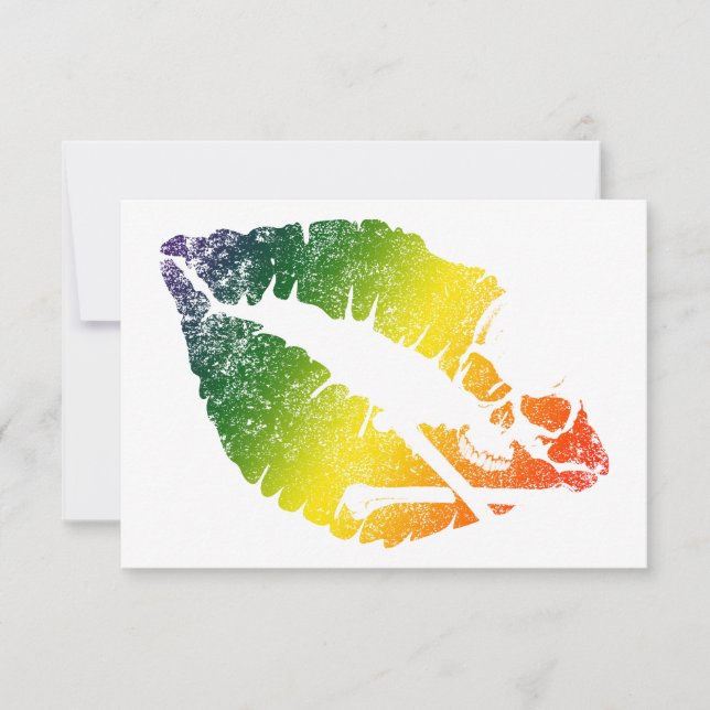 Convite lábios venenosos (Frente)