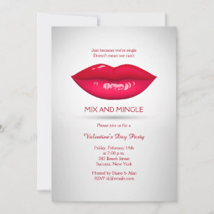 Convite Lábios Voluptuosos