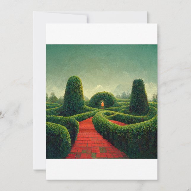 Convite labirinto de cobertura (Frente)