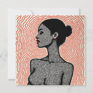 Convite Labirinto de Seu Despertar – Um Retrato Minimalist