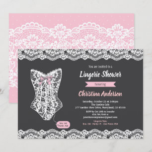 Convite Lace do quadro do quadro do chá rosa