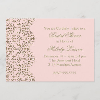 Convite Lace Dourado